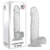 Adam & Eve Crystal 20cm Dildo - Clear
