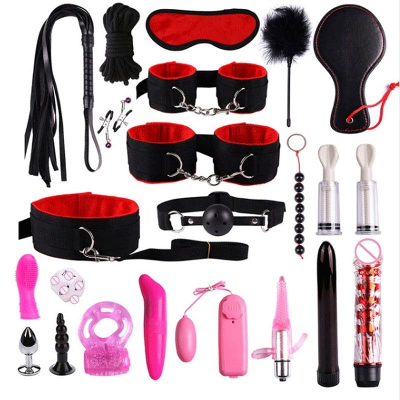 BDSM starter pack 22 assorted items 3 colour choices - Shhh...