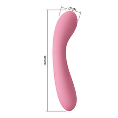 Party Up JOHN 16 cm USB Rechargeable Wand Vibrator - PINK