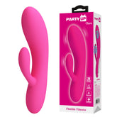 Party Up CLARE Flexible 16.9 cm USB Rechargeable Rabbit Vibrator