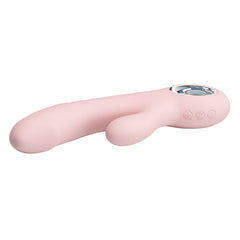 Party Up DAVE 19 cm USB Rechargeable Rabbit Vibrator - Pink