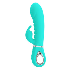 Party Up EDWARD Rabbit Vibrator 20 cm USB - Teal