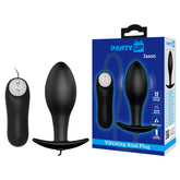 Party Up JASON Vibrating Anal Plug - 8.5 cm Vibrating Butt Plug with Remote