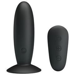 MR PLAY Remote Control Vibrating Anal Plug - USB Rechargeable Vibrating Butt Plug with Wireless Remote