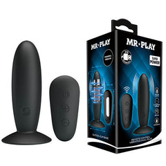 MR PLAY Remote Control Vibrating Anal Plug - USB Rechargeable Vibrating Butt Plug with Wireless Remote