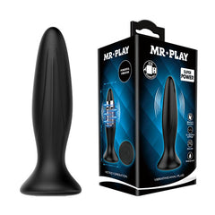 MR PLAY Vibrating Anal Plug - 12.8 cm USB Rechargeable Vibrating Butt Plug