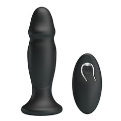 MR PLAY Powerful Vibrating Anal Plug - 12.4 cm USB Rechargeable Vibrating Anal Plug with Remote