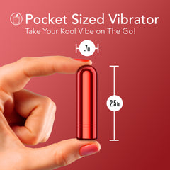 Kool Vibes - Rechargeable Mini Bullet - Cherry - 6.4 cm USB Rechargeable Bullet
