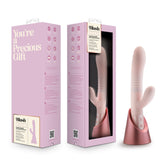 Blush - Fraya - - 24.1 cm USB Rechargeable Thrusting Rabbit Vibrator