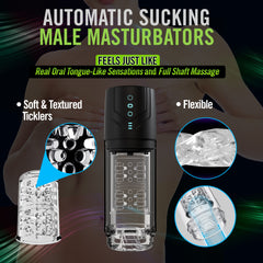 M For Men - Whirlwind Pro - USB Rechargeable Rotating & Sucking Auto Stroker