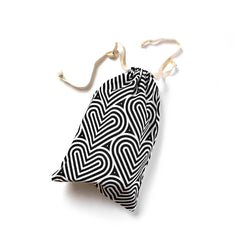 The Collection Embrace Sex Toy Storage Bag - Zebra Heart