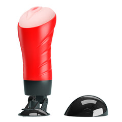 CRAZY BULL DELIA Vibrating Stroker - Vibrating Vagina Stroker with Suction Base
