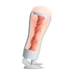 CRAZY BULL Flora Stroker - Squeezable Vagina Stroker with Suction Base