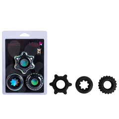 Maia MANZO Silicone Cock Rings - Set of 3
