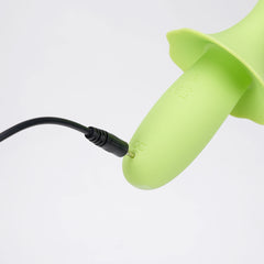 Maia SIENNA 15.2 cm USB Rechargeable Fluttering Bullet - GREEN
