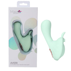 Maia AVERI USB Rechargeable Clit Tickling Vibrator - GREEN