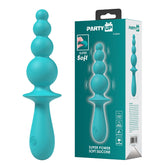 Party Up EVAJ ANE 17.1 cm USB Beaded Vibrator - Teal