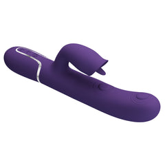 Party Up ALAN 22.8 cm Vibe with Clit Licking Stimulator and Thumping Shaft