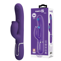 Party Up ALAN 22.8 cm Vibe with Clit Licking Stimulator and Thumping Shaft