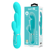 Party Up ANDY Multi Function Rabbit Vibrator with Flicking and Thumping Tip