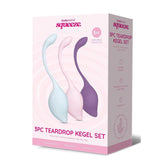 Bodywand Squeeze 3 pc Teardrop Weighted Kegel Set