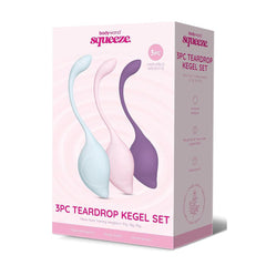 Bodywand Squeeze 3 pc Teardrop Weighted Kegel Set