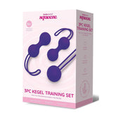 Bodywand Squeeze 3pc Kegel Ball Weighted Training Set - Purple