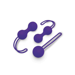 Bodywand Squeeze 3pc Kegel Ball Weighted Training Set - Purple
