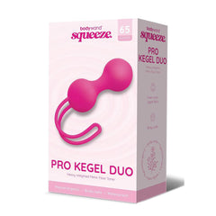 Bodywand Squeeze Pro Kegel Duo Balls - 65 grams Pink Large