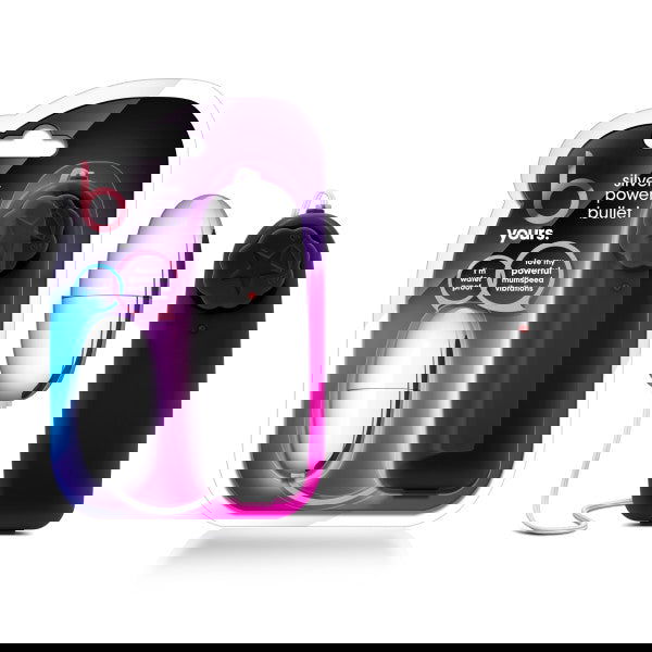 B Yours - Silver Black Power Bullet - Shhh...