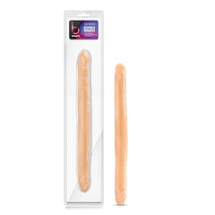 B Yours Double Dildo Beige 16in - Shhh...