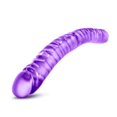 B Yours Double Dildo Purple 18in - Shhh...
