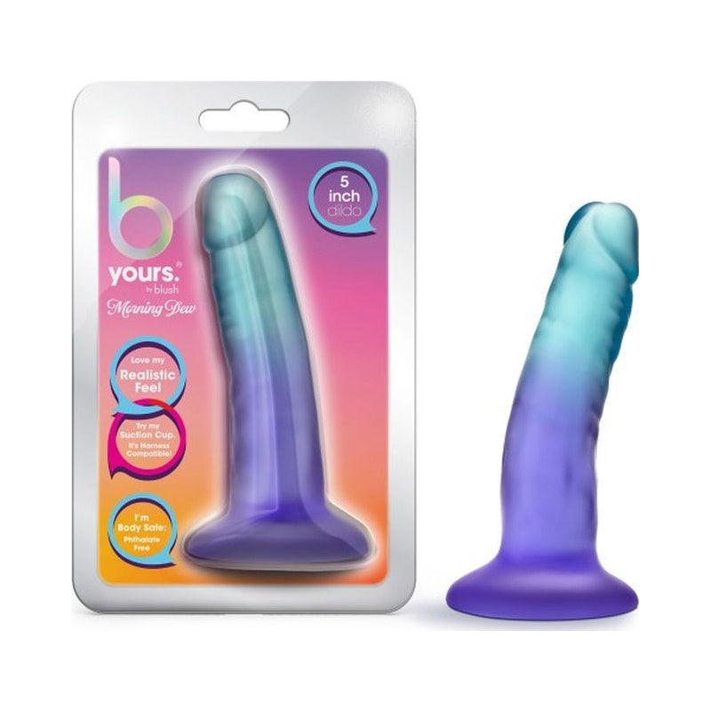 B Yours Morning Dew 5in Dildo Sapphire - Shhh...