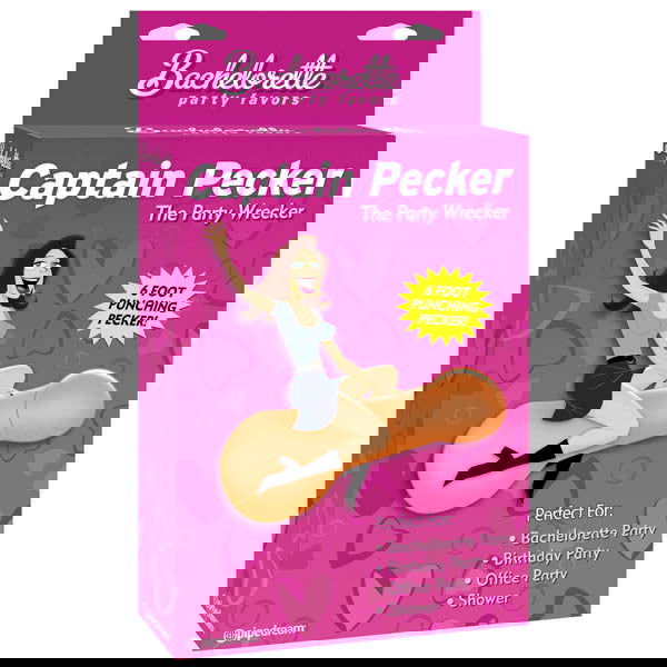 Bachelorette Party Favors Captain Pecker - Inflatable Penis - Shhh...