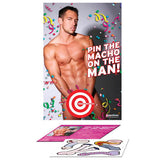 Bachelorette Party Favors Pin The Macho On The Man - Party Game - Shhh...
