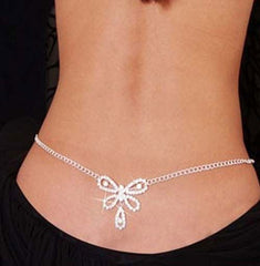 Back chains body chains in glittering crystal 6 design choices - Shhh...