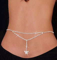 Back chains body chains in glittering crystal 6 design choices - Shhh...