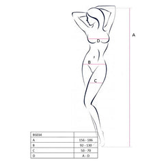 Bodystocking BS034 Black - One Size fits most - Shhh...