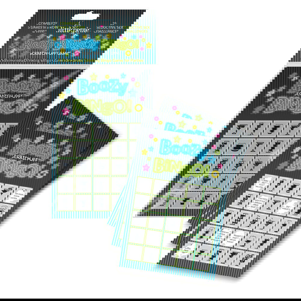 Boozy Bingo Drinking Dare Game - Shhh...