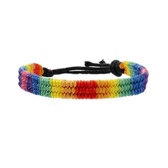 Bracelet LGBT Pride Unisex braided friendship bracelet - Shhh...