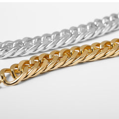 Bracelet chunky gold or silver links - Shhh...