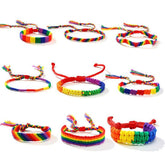Bracelets LGBT Pride Unisex braided rainbow bracelet - 11 variants - Shhh...