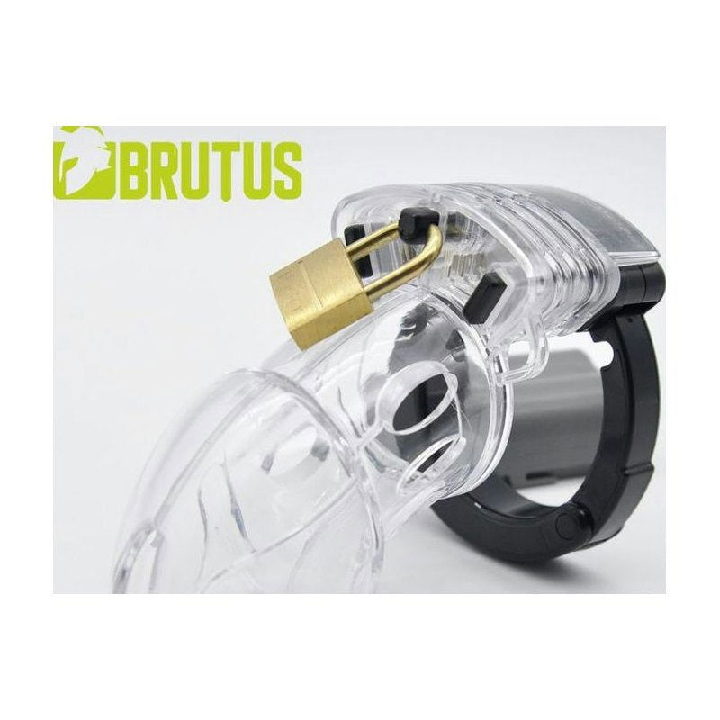 Brutus Alpha Chastity Cage Clear - Shhh...