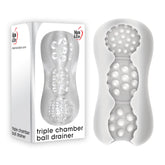 Adam & Eve Triple Chamber Ball Drainer - Clear