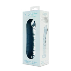 Clarity - Seraphic Spiral - Clear 16 cm Glass Dildo