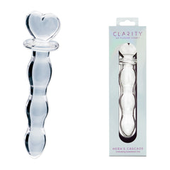 Clarity - Hera's Cascade - Clear 15 cm Glass Dildo