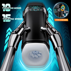 CyberSkin The Titan - USB Rechargeable Thrusting & Vibrating Auto Masturbator with Heater