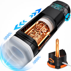 CyberSkin The Titan - USB Rechargeable Thrusting & Vibrating Auto Masturbator with Heater