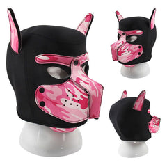 Camo & pastel colour Puppy Play masks - Shhh...