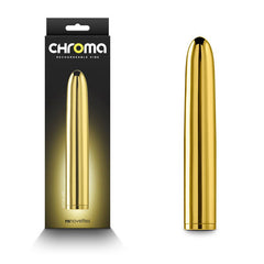 Chroma 17 cm USB Rechargeable Smooth Basic Vibrator - Gold - Shhh...